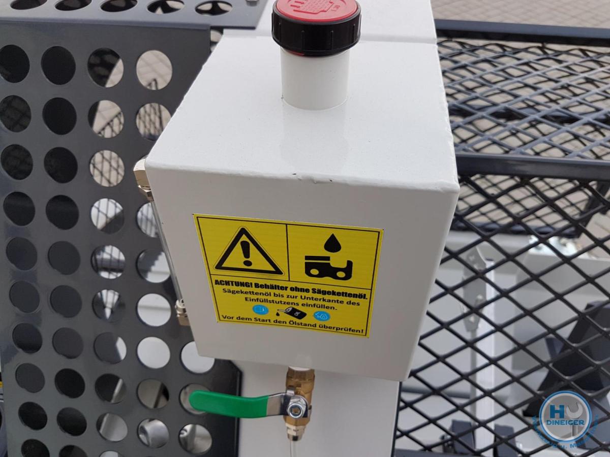 Lumag Maschinen SSA 400 G Sägespaltmaschine mit 9,5 kw Benzinmotor inkl Förderband (unmontiert)
