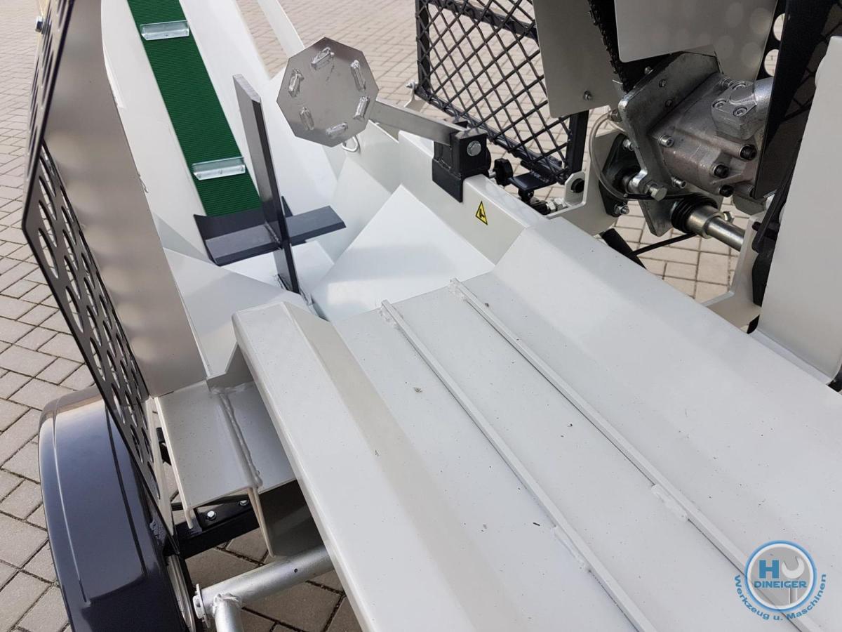 Lumag Maschinen SSA 400 G Sägespaltmaschine mit 9,5 kw Benzinmotor inkl Förderband (unmontiert)