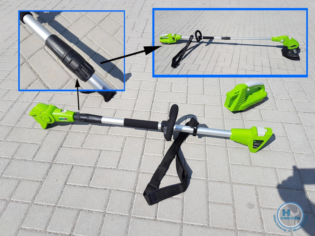 Zipper Maschinen MOS 40 Volt AKKU Motorsense Rasentrimmer