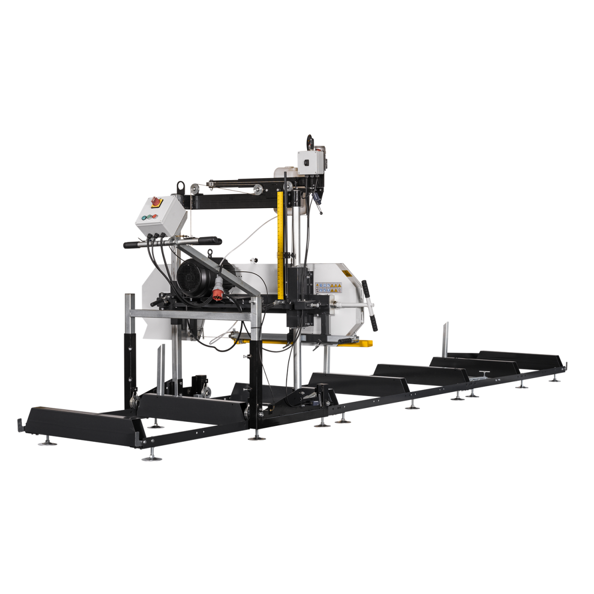 Lumag Maschinen BSW76E PRO Elektro-Blockbandsägewerk Schnitthöheneinstellung elektrisch