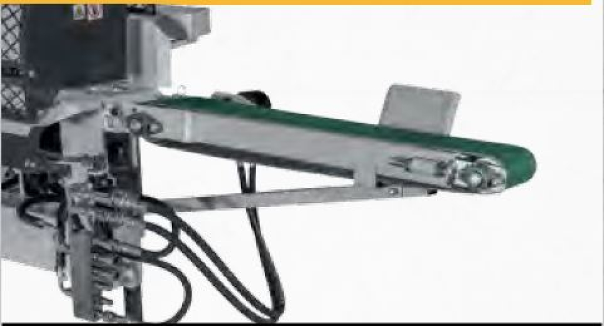 Lumag Maschinen Zuförderband, hydraulisch f. Sägespaltmaschinen SSA400/500